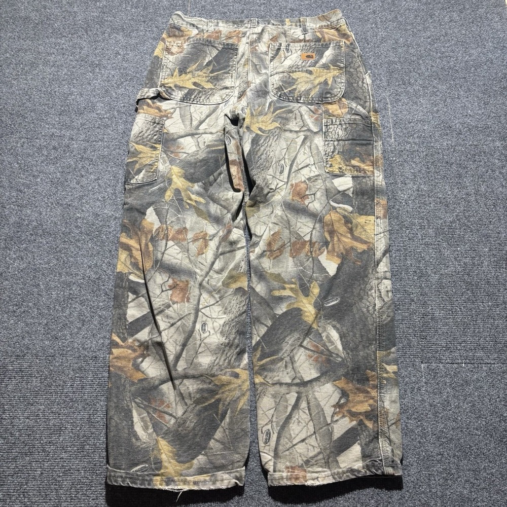 Vintage Carhartt B158 CMO Realtree Hardwoods Camo Carpenter Pant 34x30 RARE SIZE